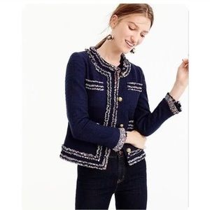 J.Crew Navy Tweed Blazer